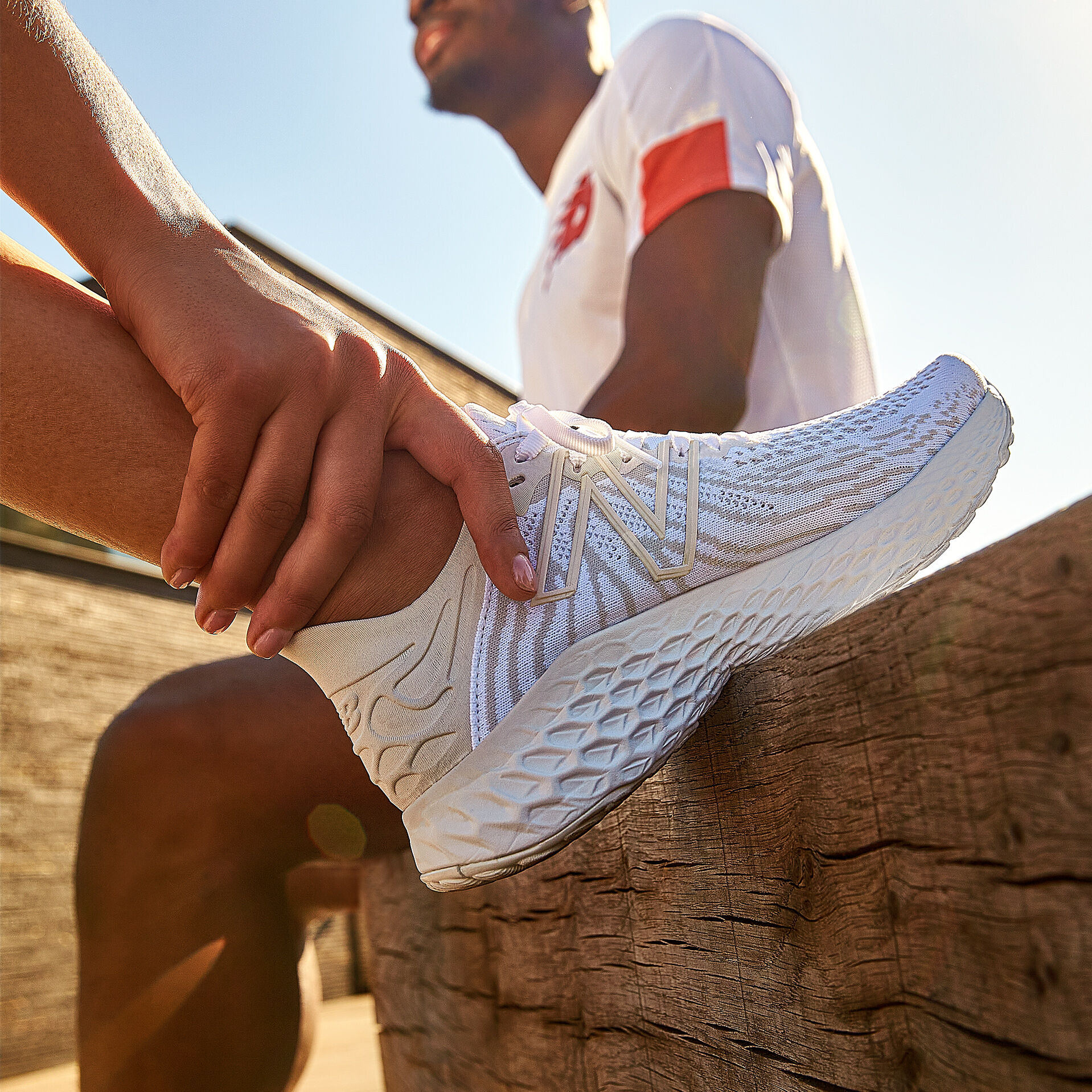 new balance foam white